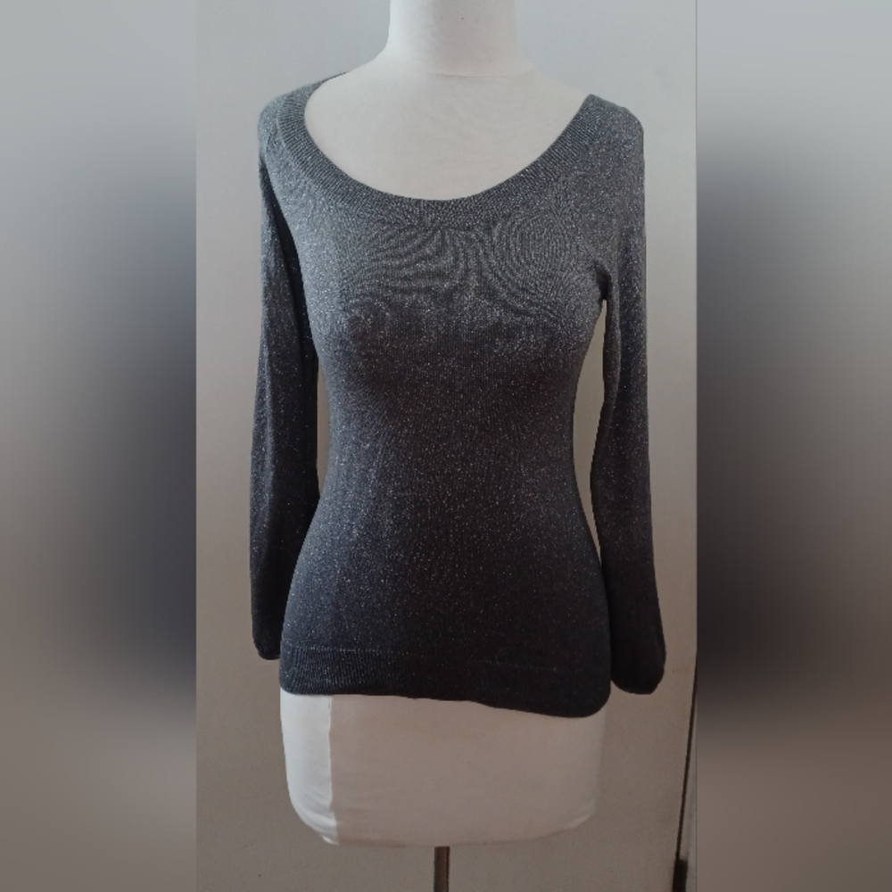 Ann Taylor Sweater gray ombre size small